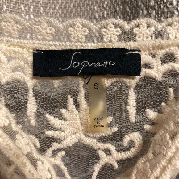 Soprano Lace Sheer Tank Top - Size S - Picture 3 of 4